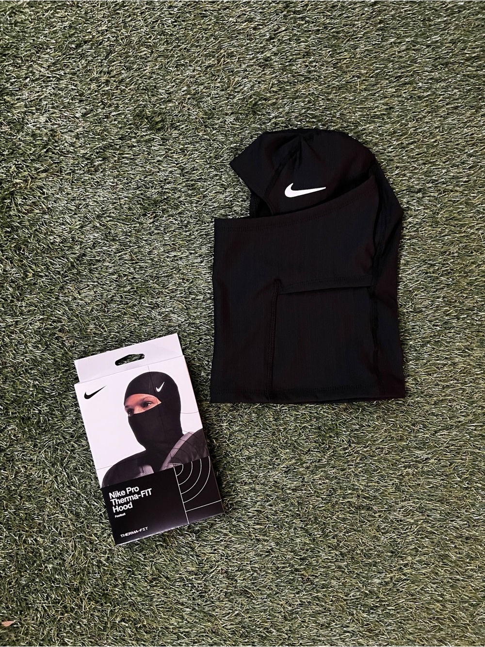 Nike Black Swoosh Performance Balaclava Hood